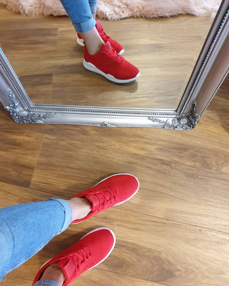 Emma Red Trainers