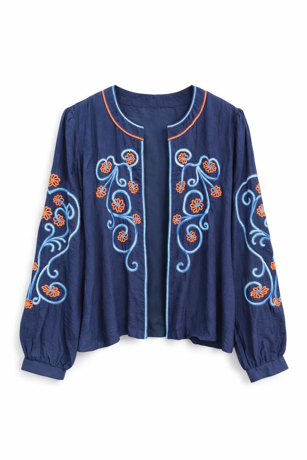 Navy Boho Jacket - Image 3