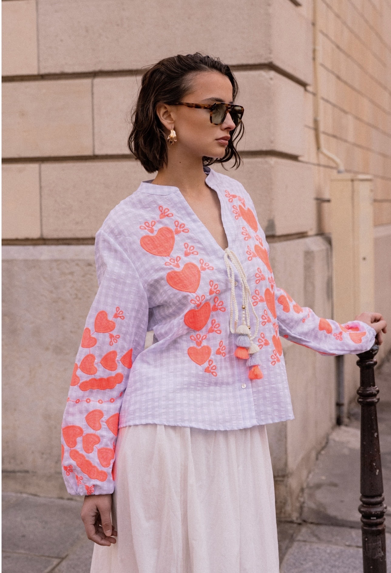 Cotton Heart Blouse